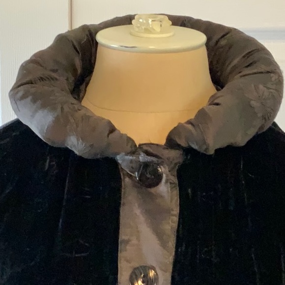 EXOTIC- M/L Black and Brown Velvet Maxi Dress w/ Matching Velvet Pants - Picture 9 of 16